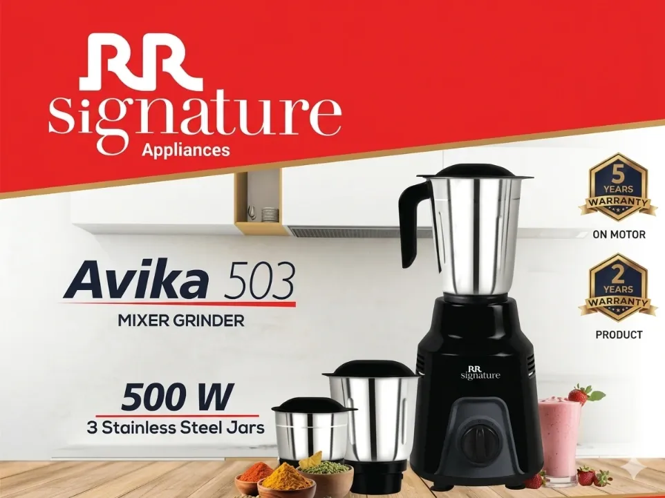 [RRSIG-AVIKA-503-500W] RR Signature Avika 503 500W Mixer Grinder